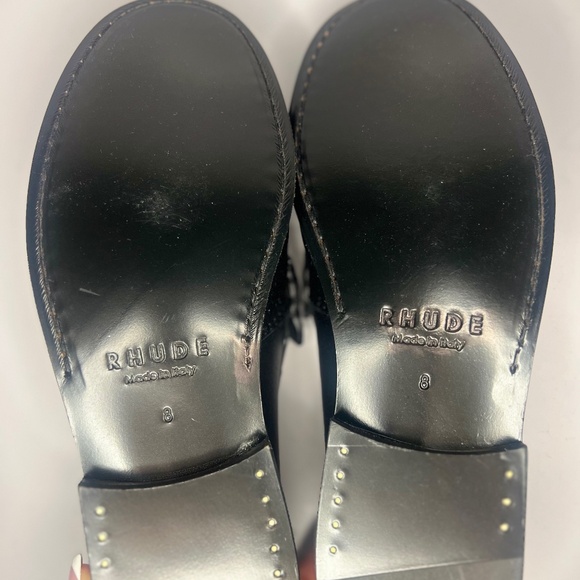 RHUDE Penny Leather Loafers main image 5
